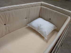 quilted coffin interior