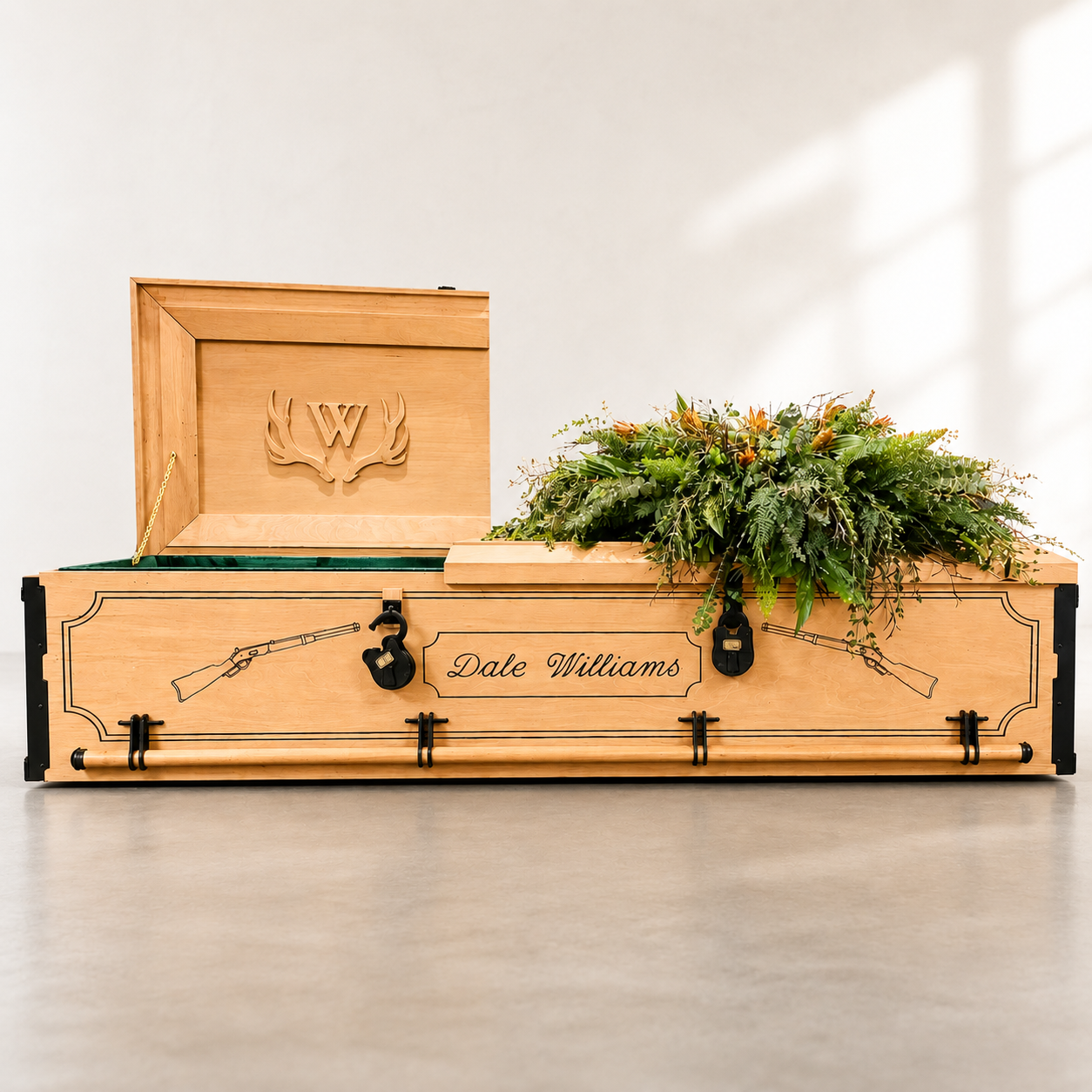 Custom Casket from Rustic Coffins
